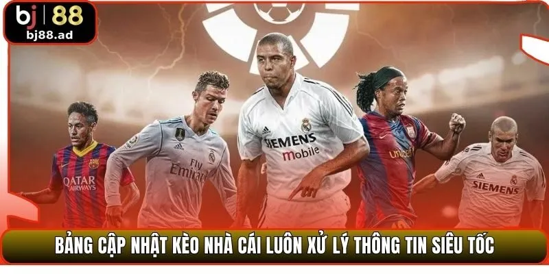 Bảng cập nhật kèo nhà cái luôn xử lý thông tin siêu tốc