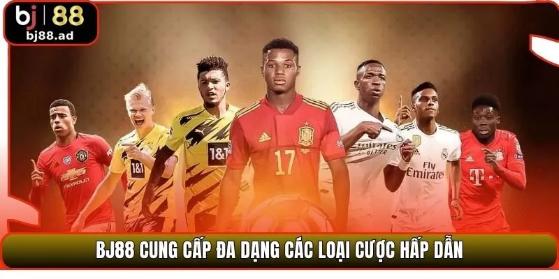 BJ88 cung cấp đa dạng các loại cược hấp dẫn