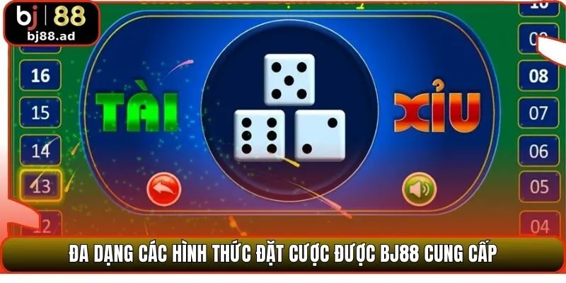 Đa dạng các hình thức đặt cược được BJ88 cung cấp